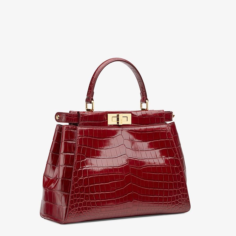 Fendi Medium Crocodile Leather Bag Fendi