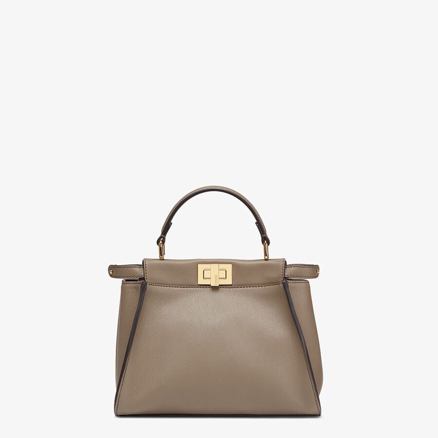 Fendi Gray Leather Bag Fendi