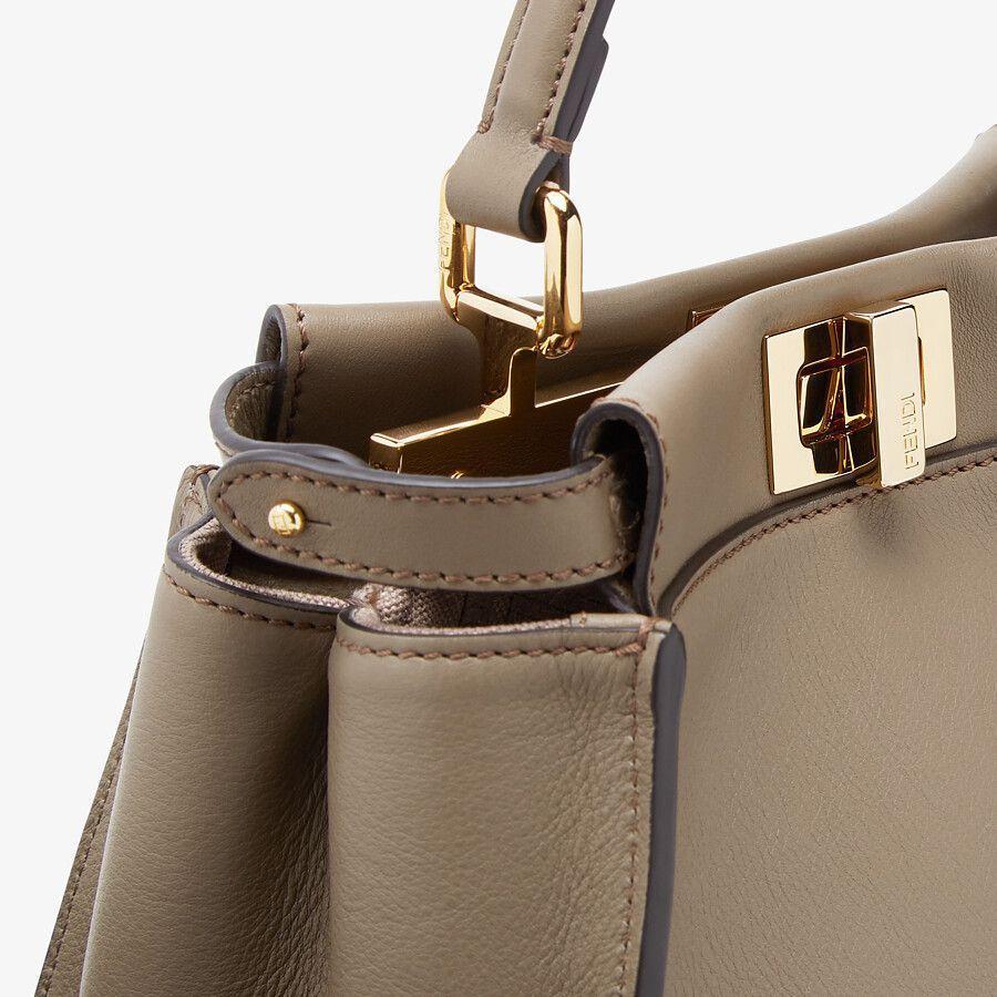 Fendi Gray Leather Bag Fendi