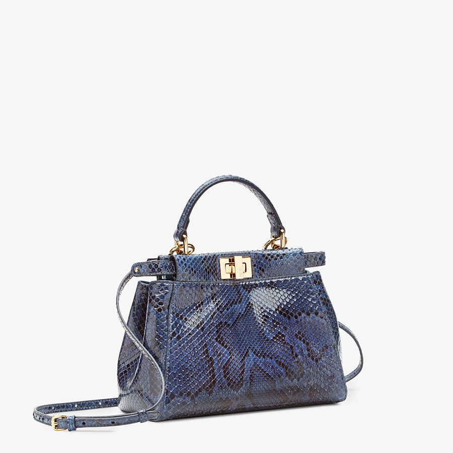 Fendi Mini Blue Python Bag Fendi