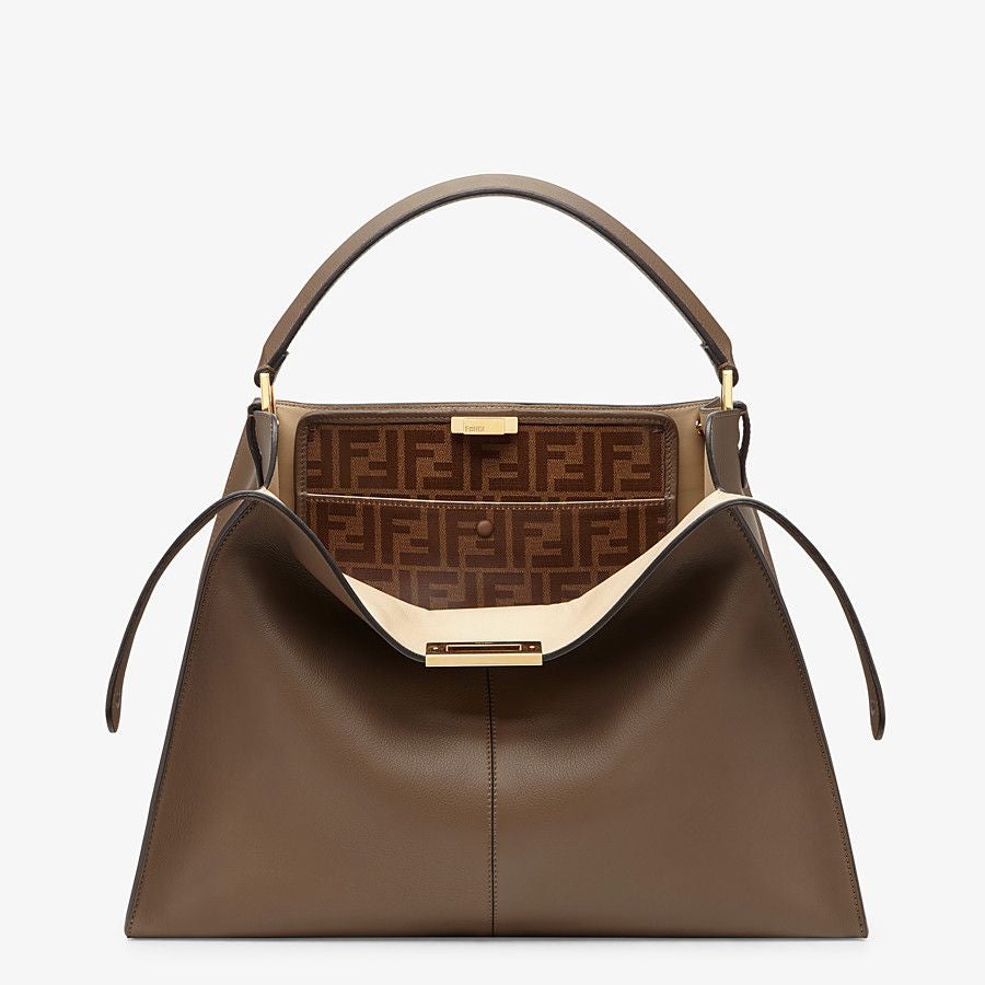 Fendi X-lite Large Brown Leather Bag Fendi