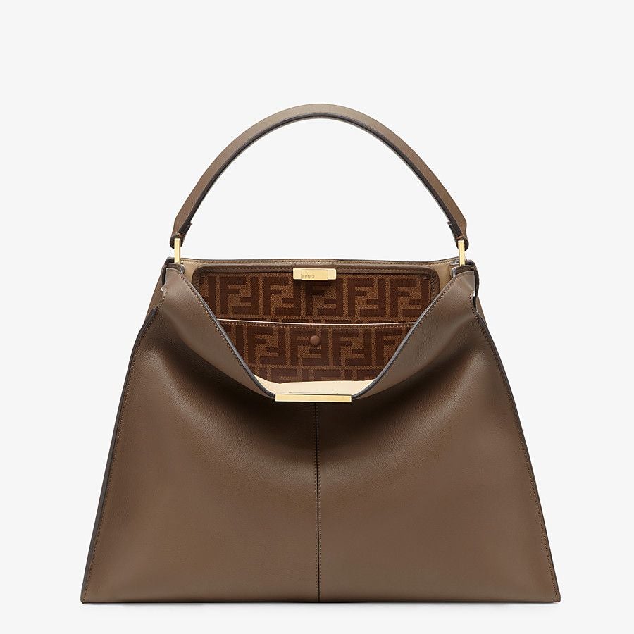 Fendi X-lite Large Brown Leather Bag Fendi