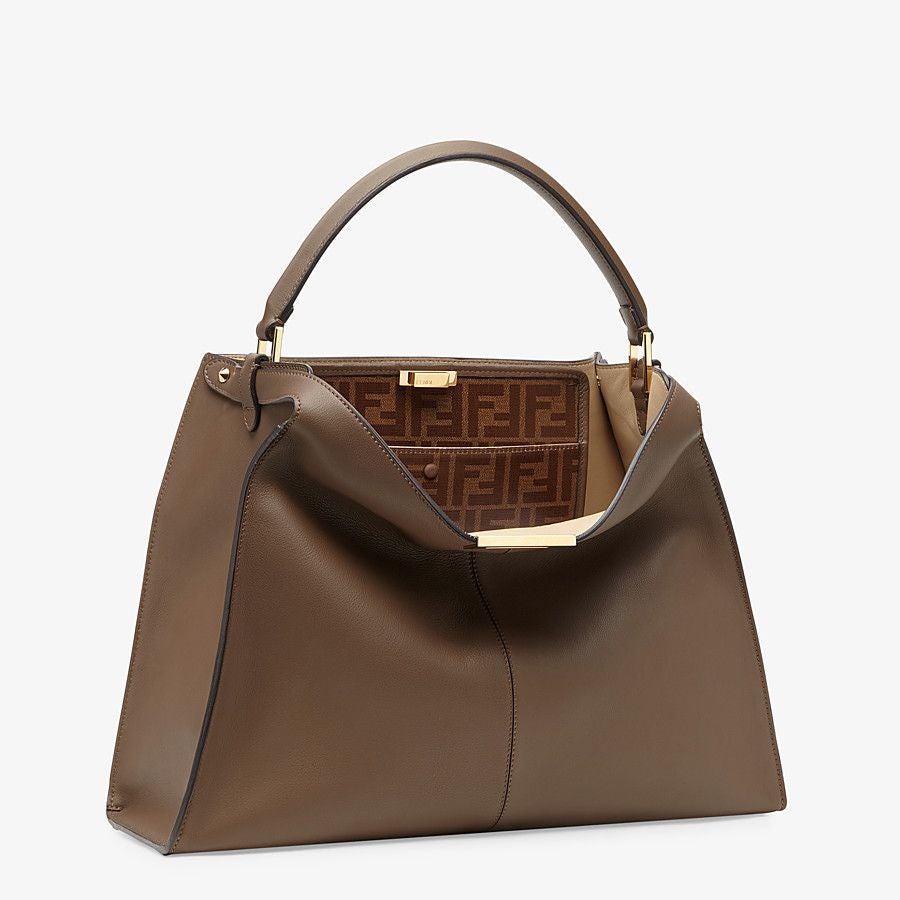 Fendi X-lite Large Brown Leather Bag Fendi