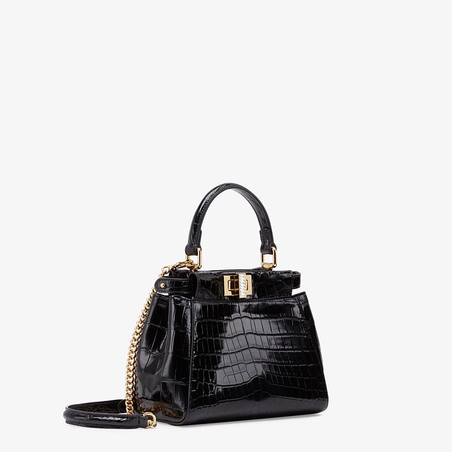 Fendi Mini-bag in Black Crocodile Fendi