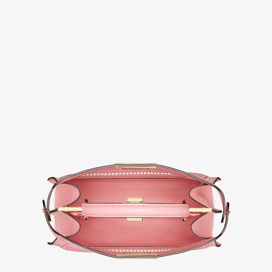 Fendi Medium Leather Bag With Embroidery Fendi