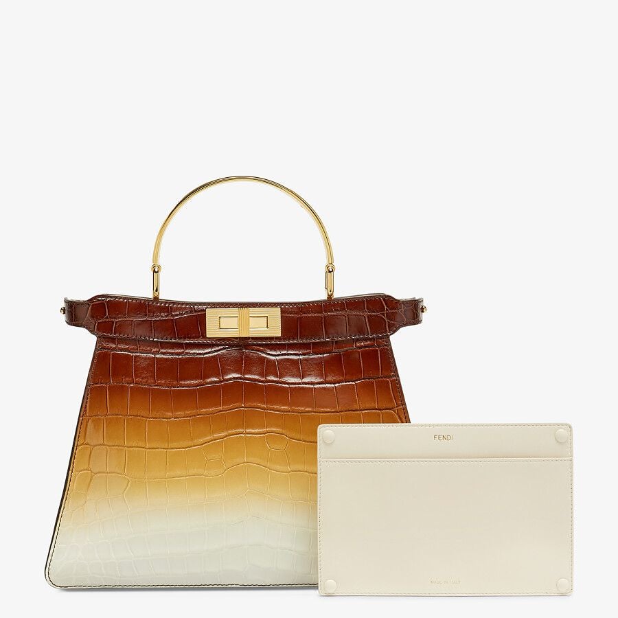 Fendi Crocodile Leather Bag in Three Color Fendi