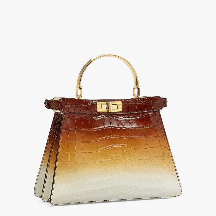 Fendi Crocodile Leather Bag in Three Color Fendi