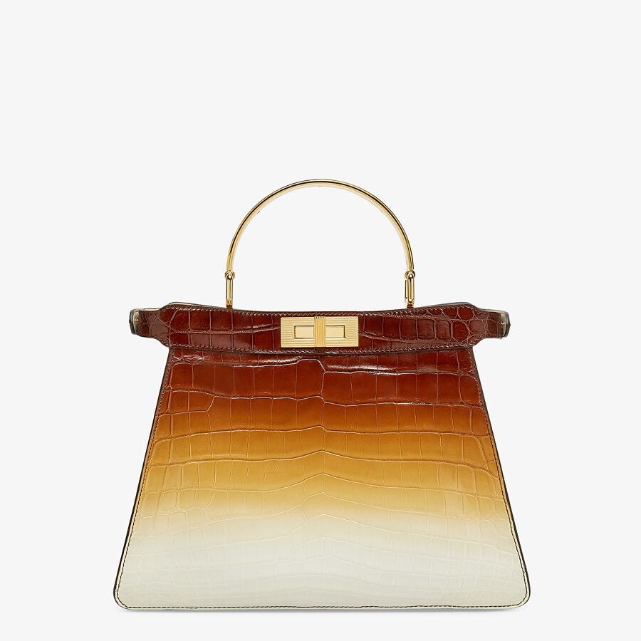 Fendi Crocodile Leather Bag in Three Color Fendi