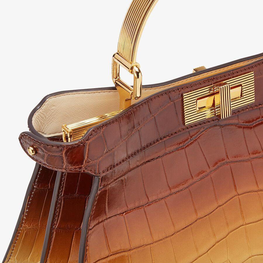 Fendi Crocodile Leather Bag in Three Color Fendi