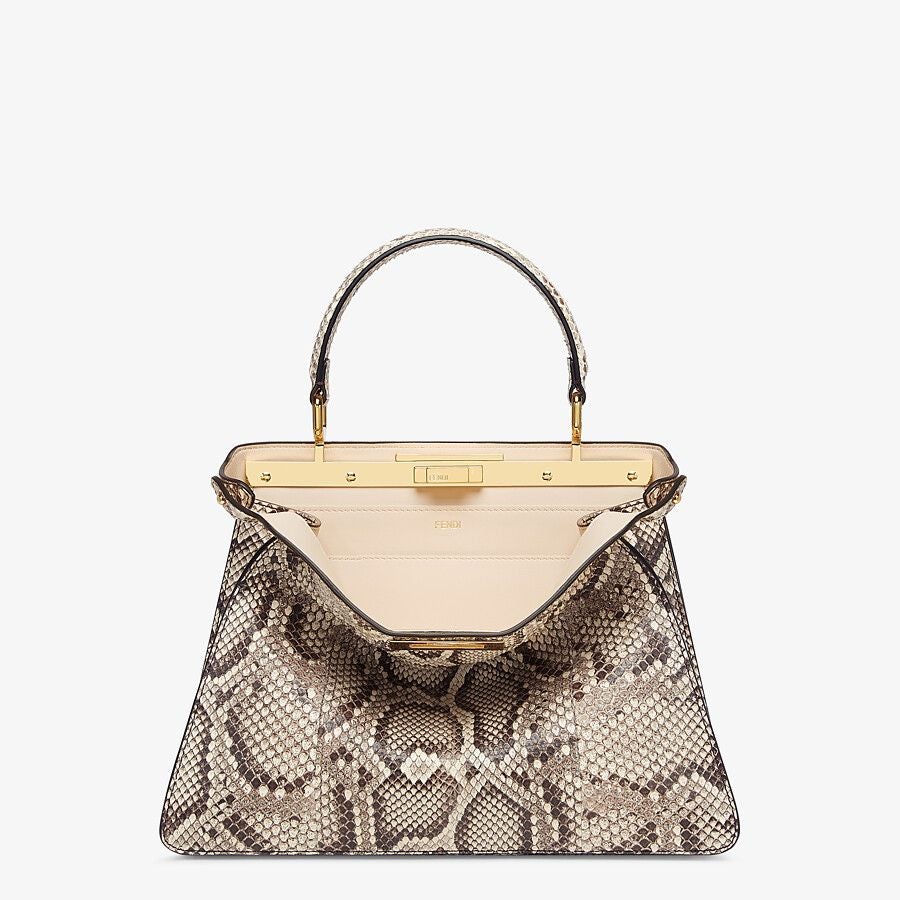 Fendi Medium Natural Python Leather Bag Fendi
