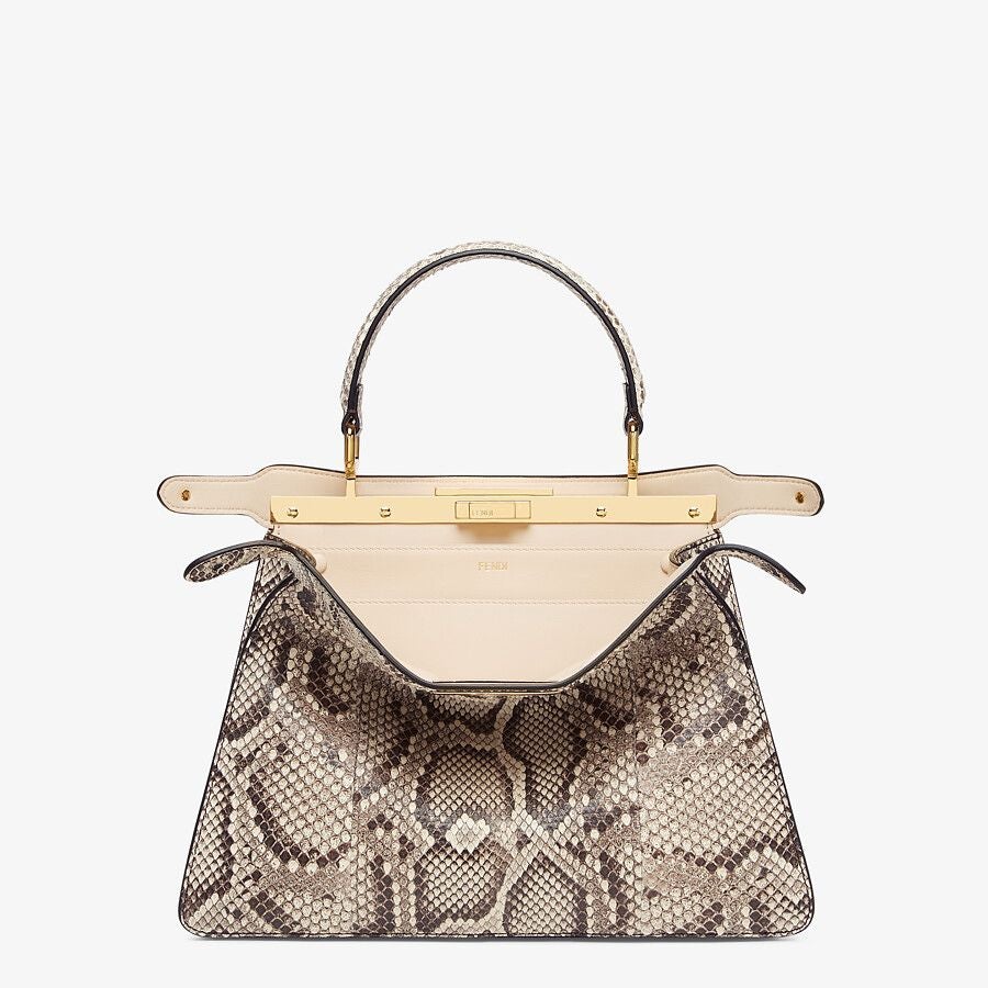 Fendi Medium Natural Python Leather Bag Fendi