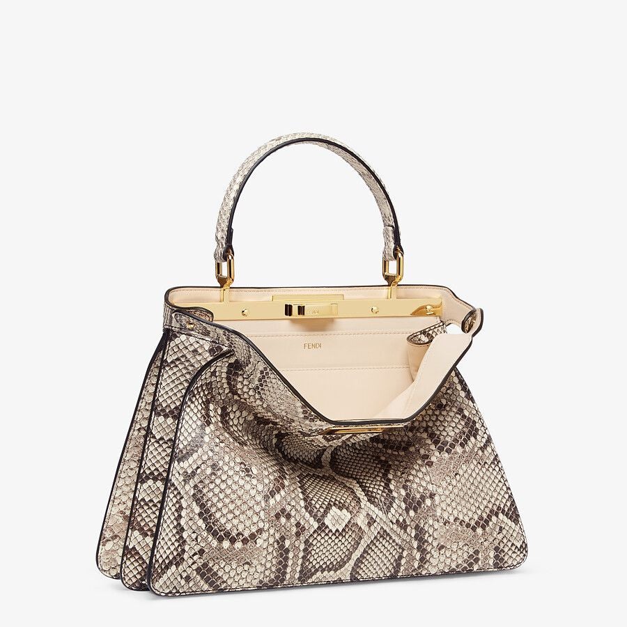 Fendi Medium Natural Python Leather Bag Fendi