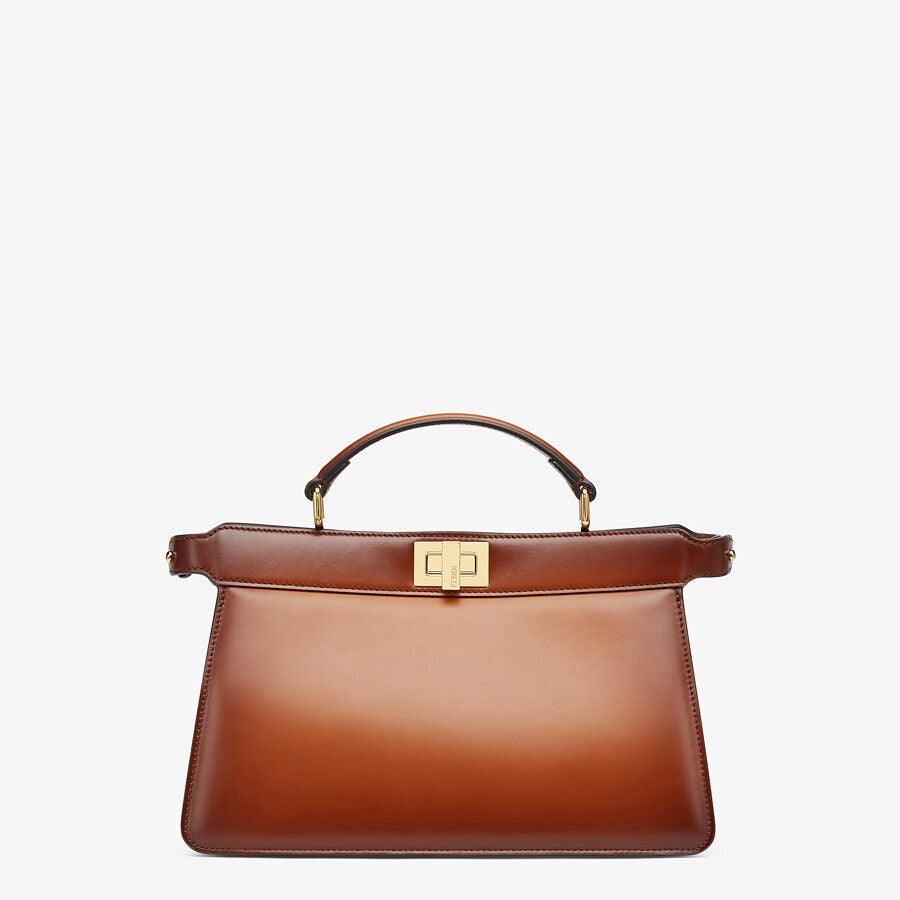 Fendi East-west Brown Leather Bag Fendi