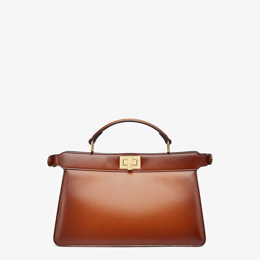 Fendi East-west Brown Leather Bag Fendi