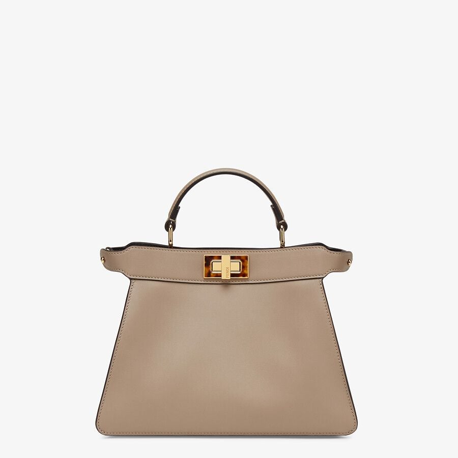 Fendi Small Dove Gray Leather Bag Fendi