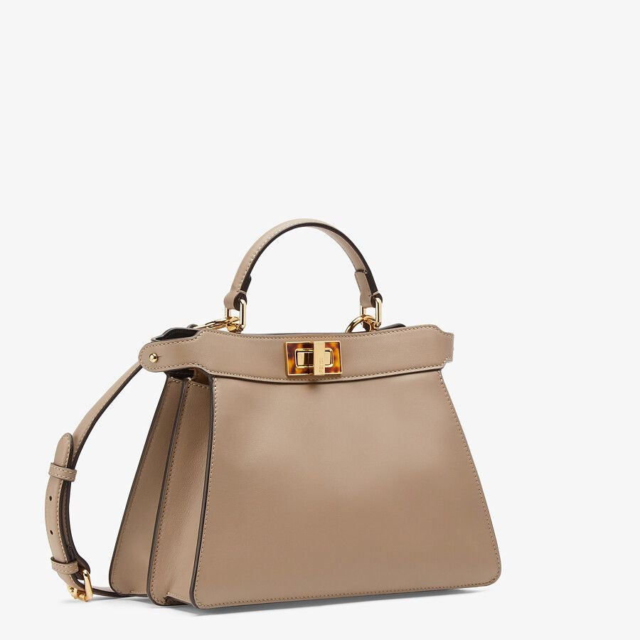 Fendi Small Dove Gray Leather Bag Fendi