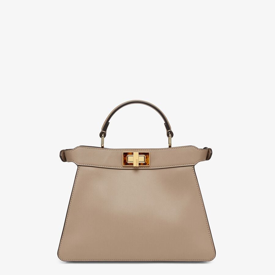 Fendi Small Dove Gray Leather Bag Fendi