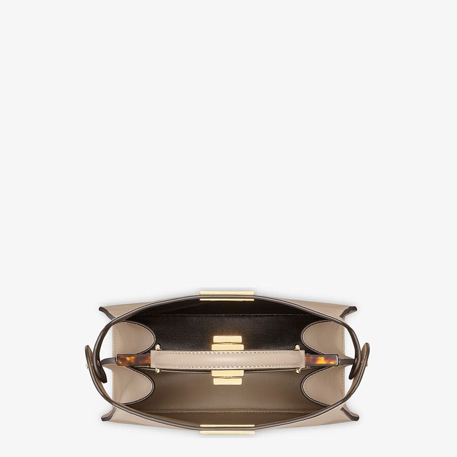 Fendi Small Dove Gray Leather Bag Fendi