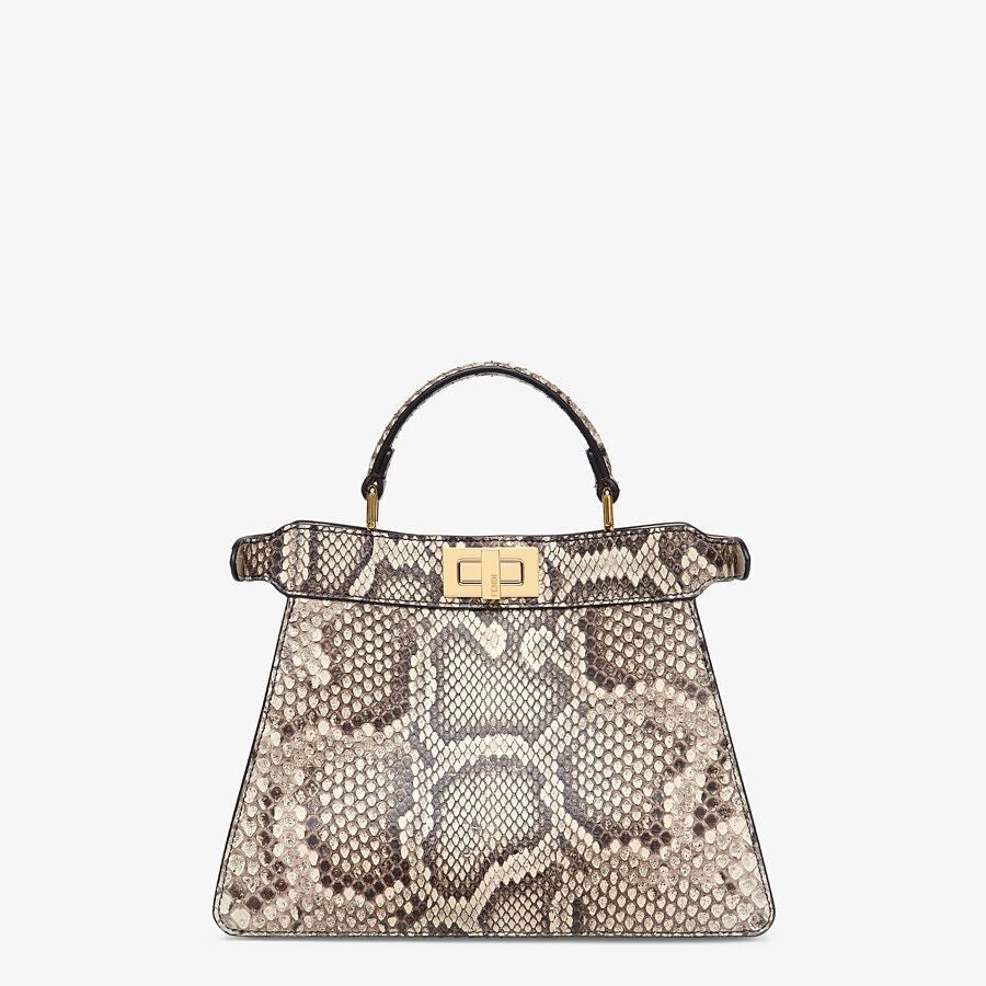 Fendi Mini White Python Leather Bag Fendi