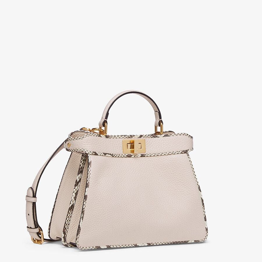 Fendi Full Grain Leather and Elaphe Bag Fendi