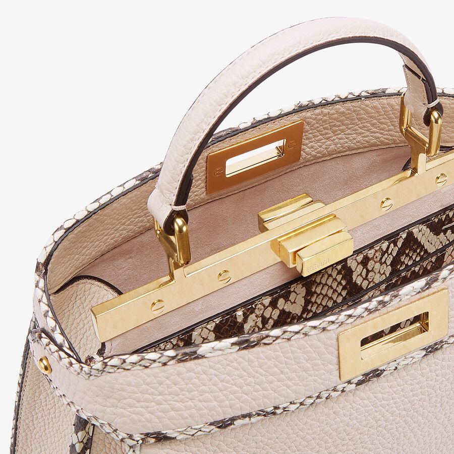 Fendi Full Grain Leather and Elaphe Bag Fendi