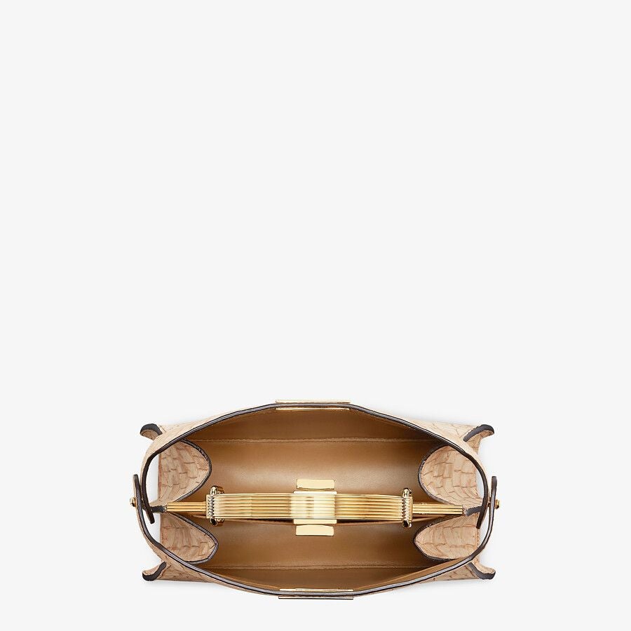 Fendi Small Beige Crocodile Bag Fendi