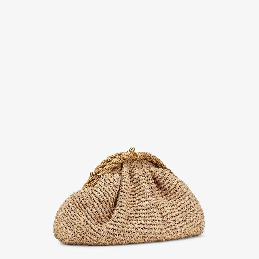 Fendi Beige Cotton-crochet Pochette Fendi