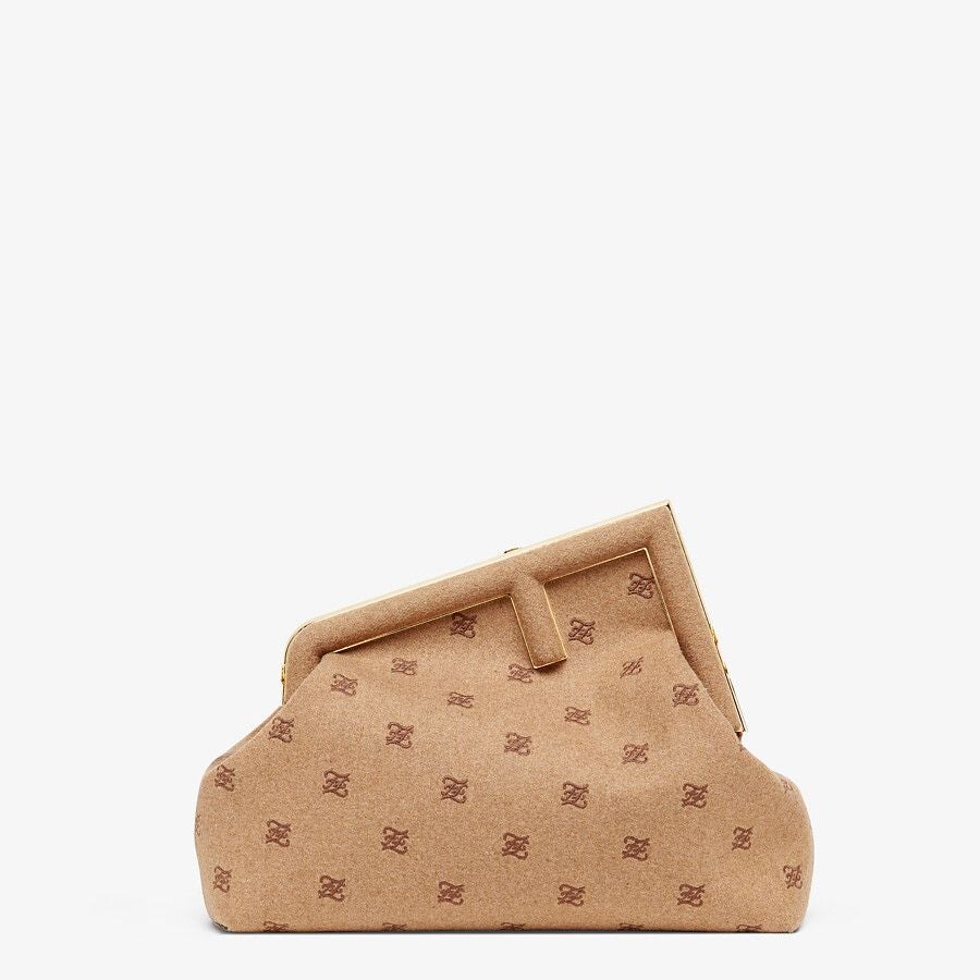 Fendi Flannel Bag With Embroidery Fendi