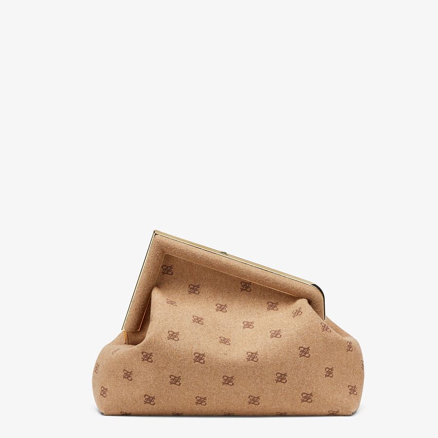 Fendi Flannel Bag With Embroidery Fendi