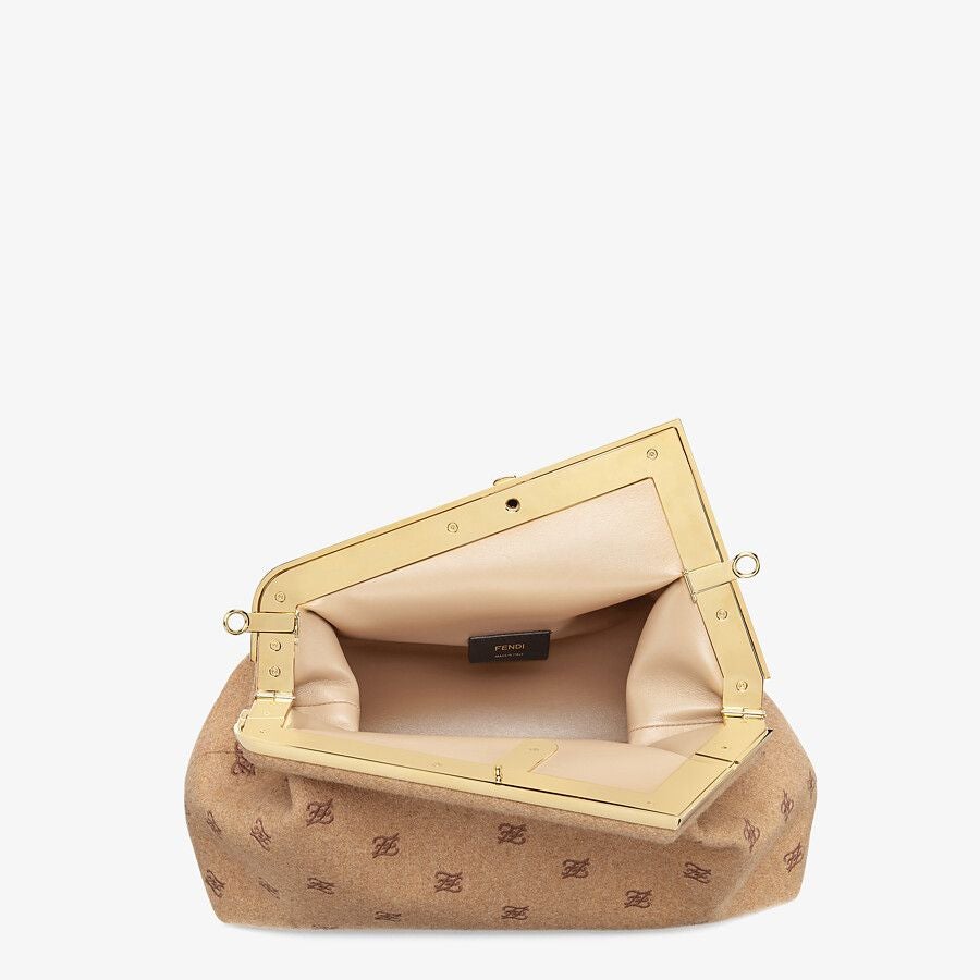 Fendi Flannel Bag With Embroidery Fendi