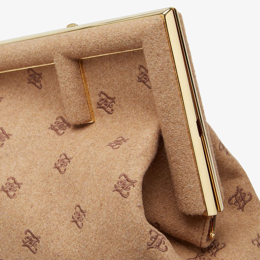 Fendi Flannel Bag With Embroidery Fendi