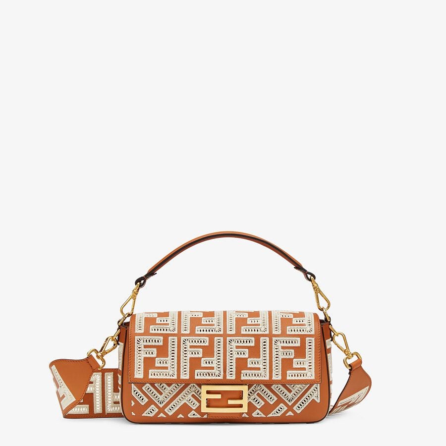 Fendi Leather Bag With Ff Embroidery Fendi