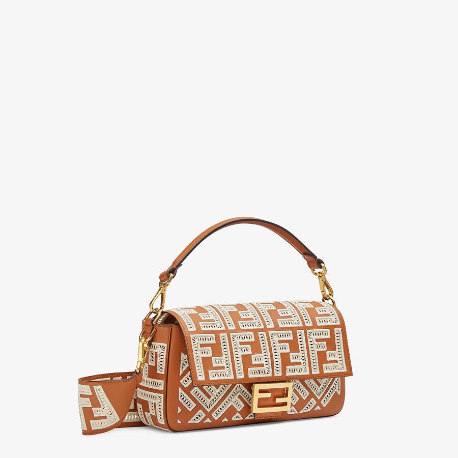 Fendi Leather Bag With Ff Embroidery Fendi