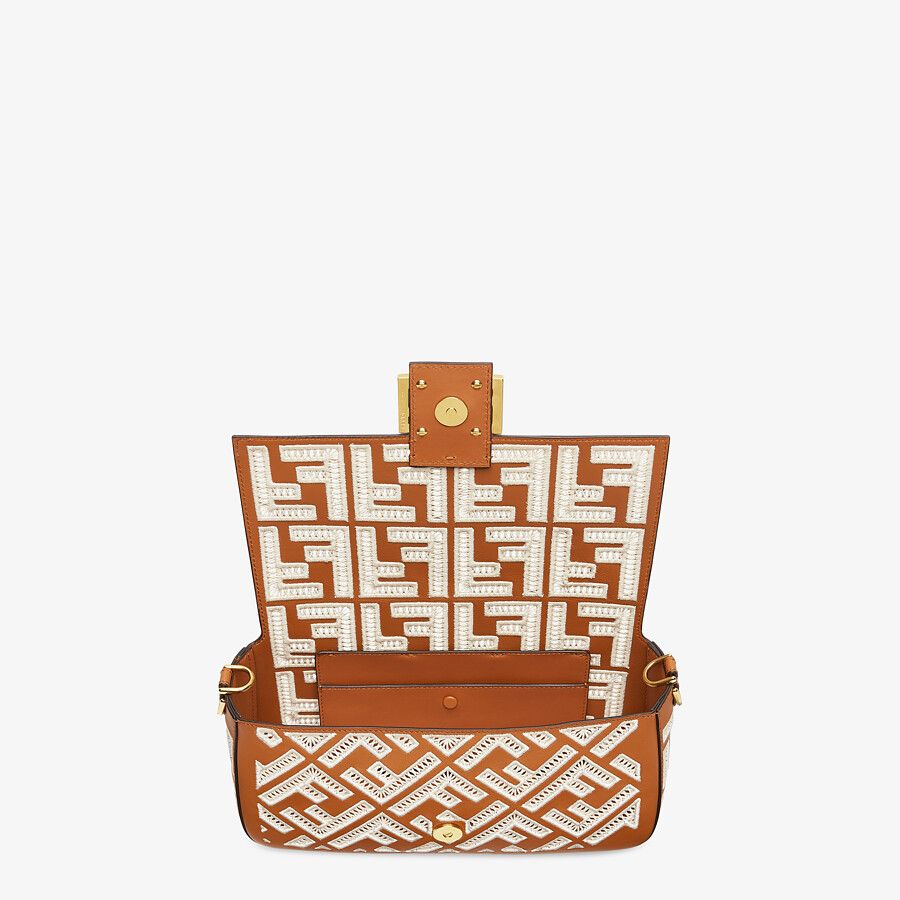 Fendi Leather Bag With Ff Embroidery Fendi