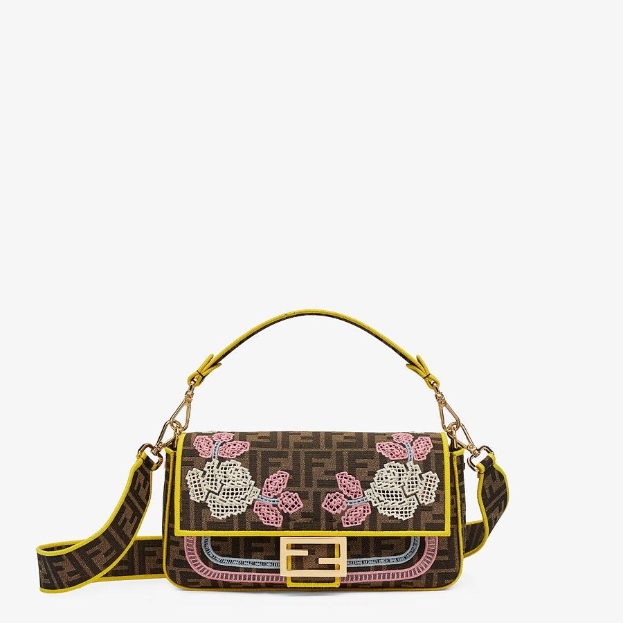 Fendi Embroidered Ff Fabric Bag Fendi