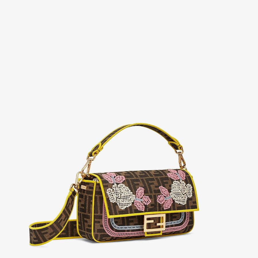 Fendi Embroidered Ff Fabric Bag Fendi