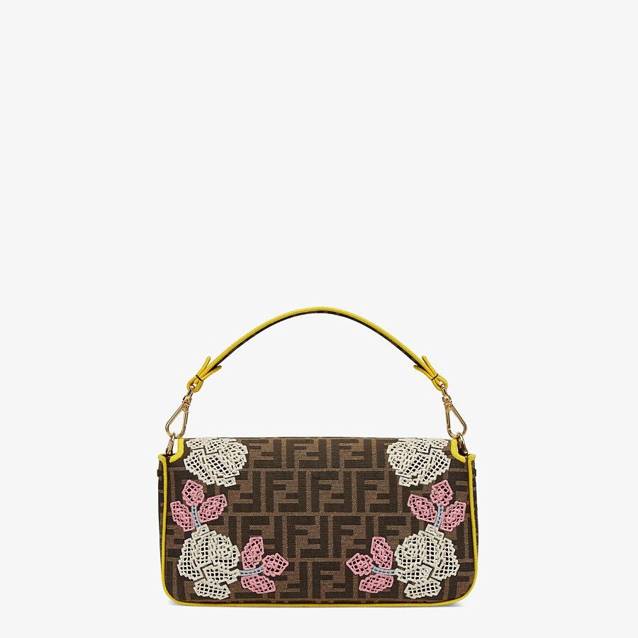 Fendi Embroidered Ff Fabric Bag Fendi