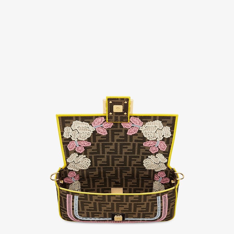 Fendi Embroidered Ff Fabric Bag Fendi