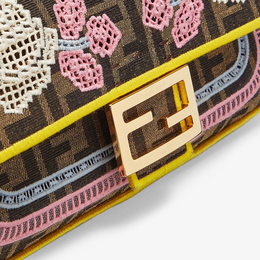 Fendi Embroidered Ff Fabric Bag Fendi