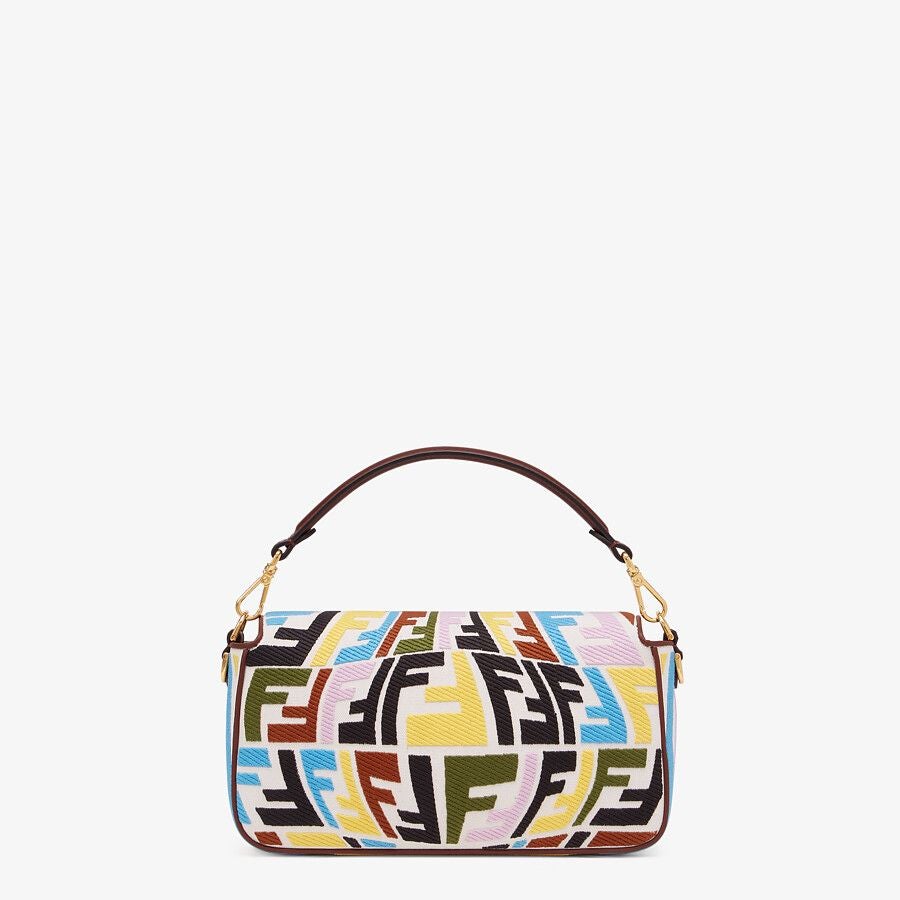 Fendi Multicolor Embroidered Canvas Bag Fendi