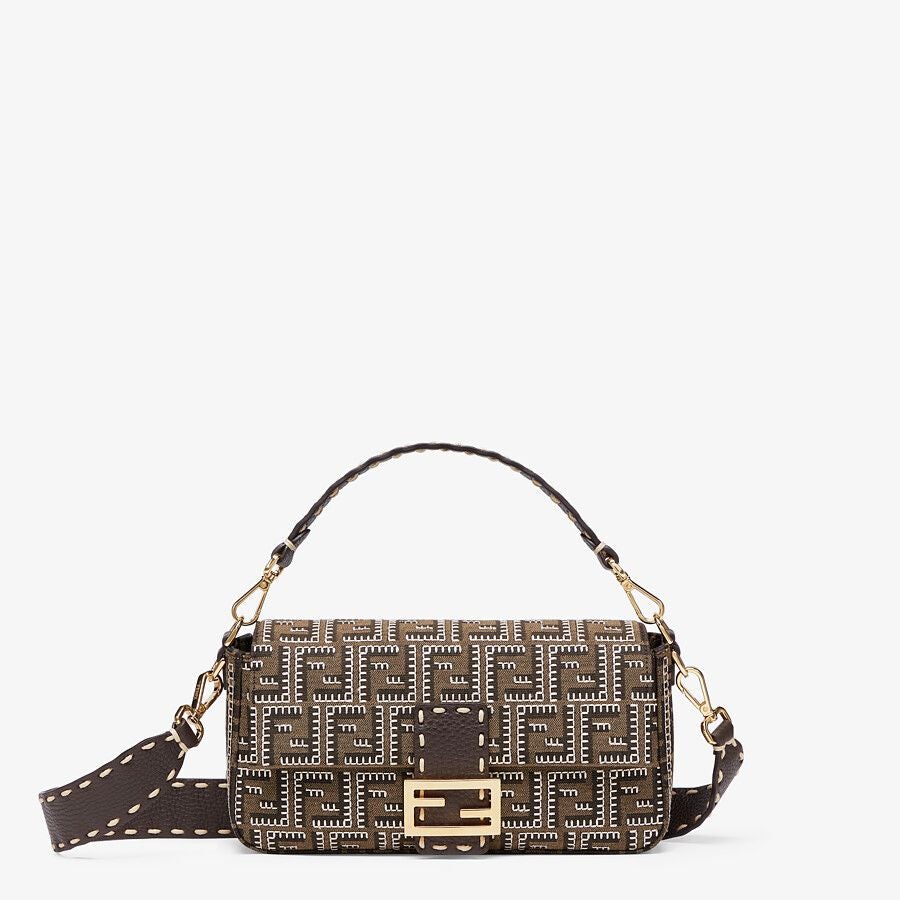 Fendi Embroidered Ff Fabric Bag Fendi
