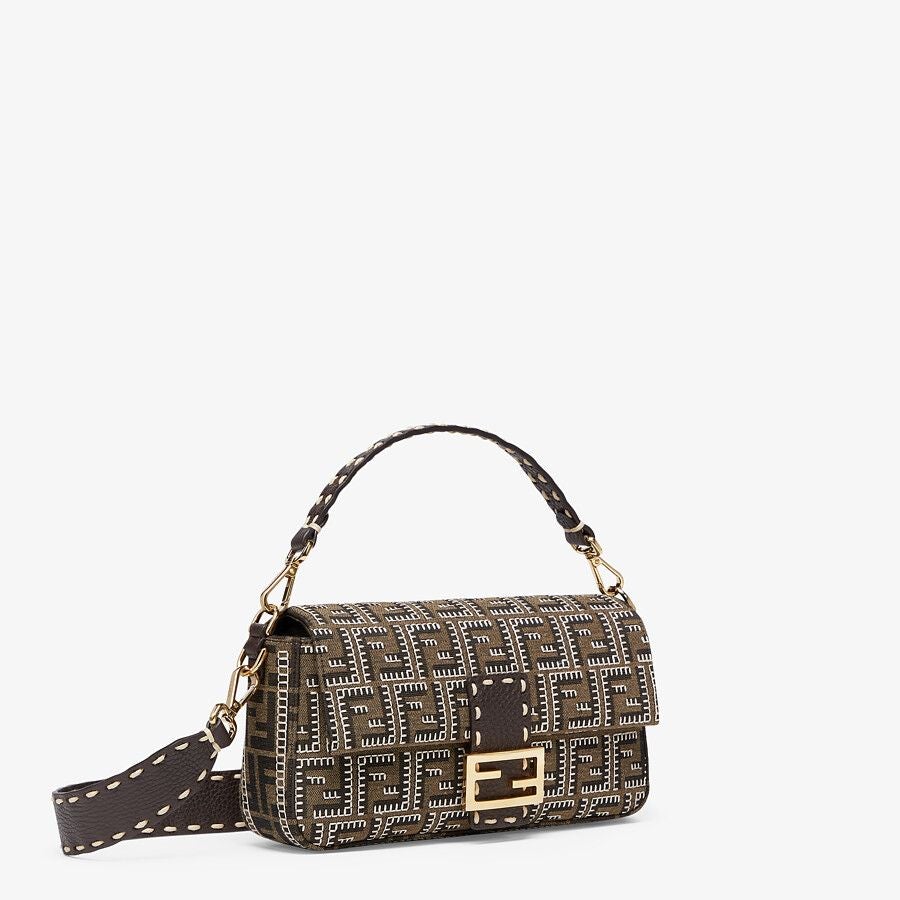 Fendi Embroidered Ff Fabric Bag Fendi