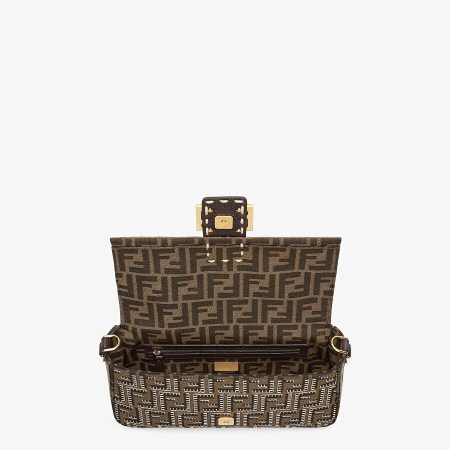 Fendi Embroidered Ff Fabric Bag Fendi