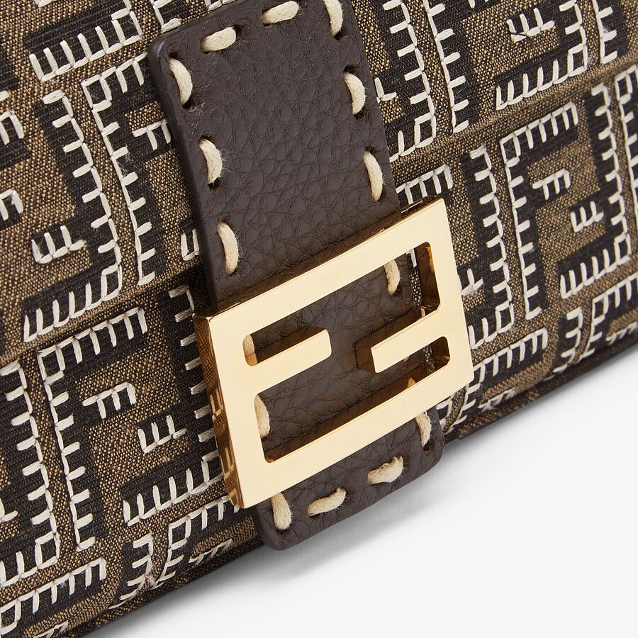 Fendi Embroidered Ff Fabric Bag Fendi