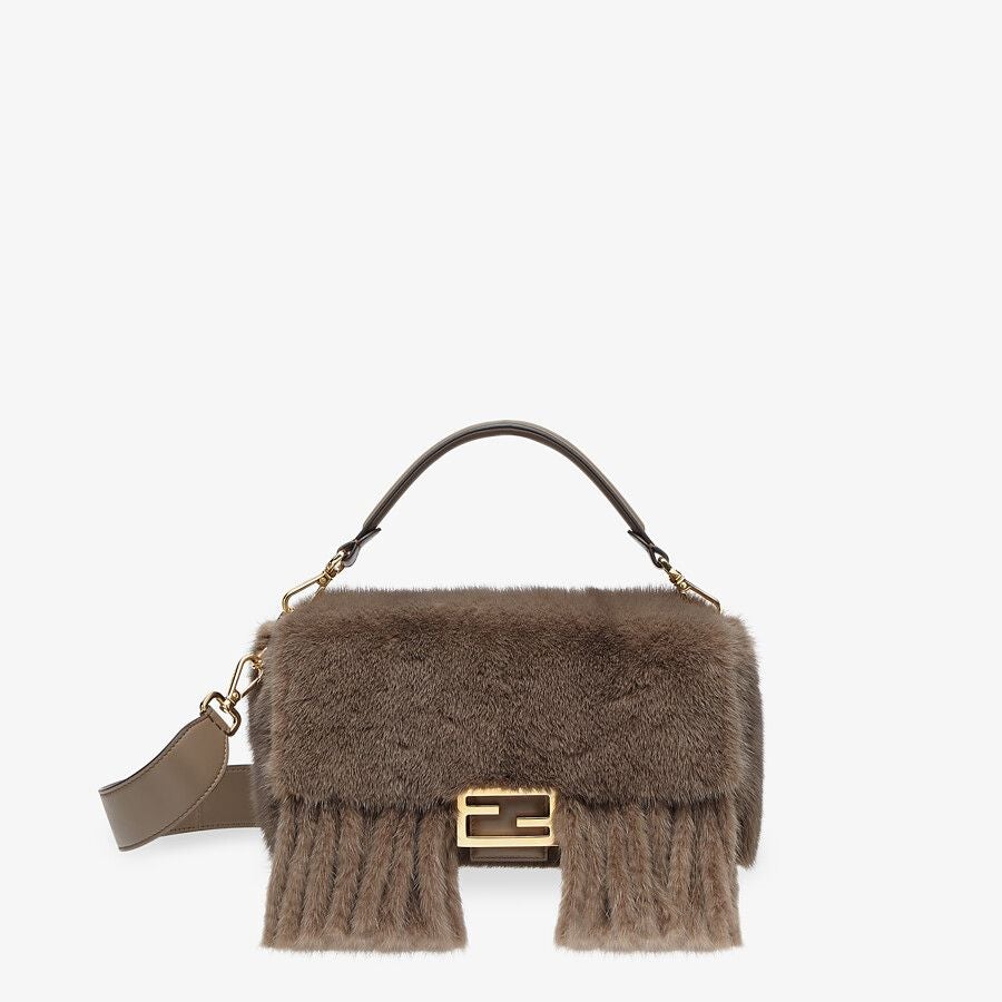 Fendi Mink Bag With Fringing Fendi