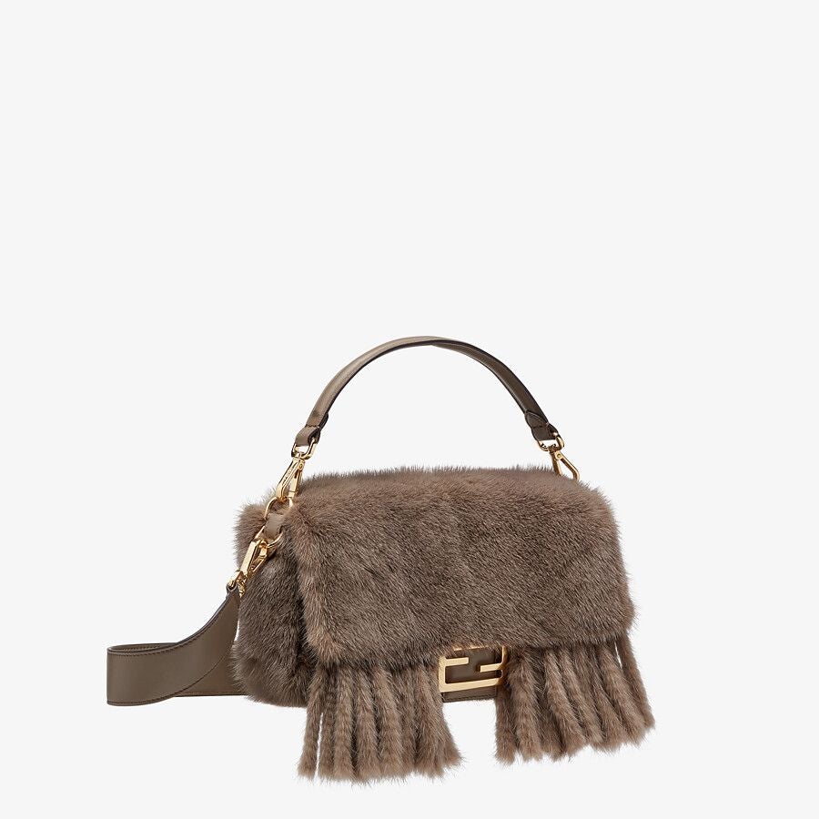 Fendi Mink Bag With Fringing Fendi