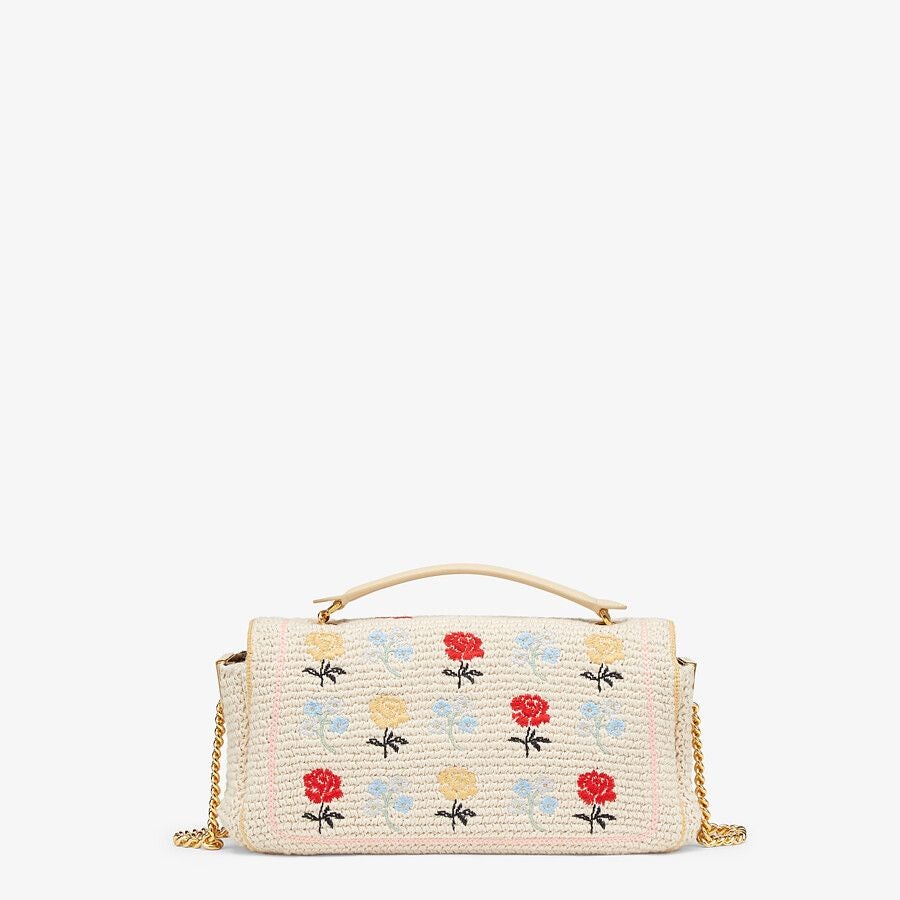 Fendi Embroidered Cotton Bag Fendi