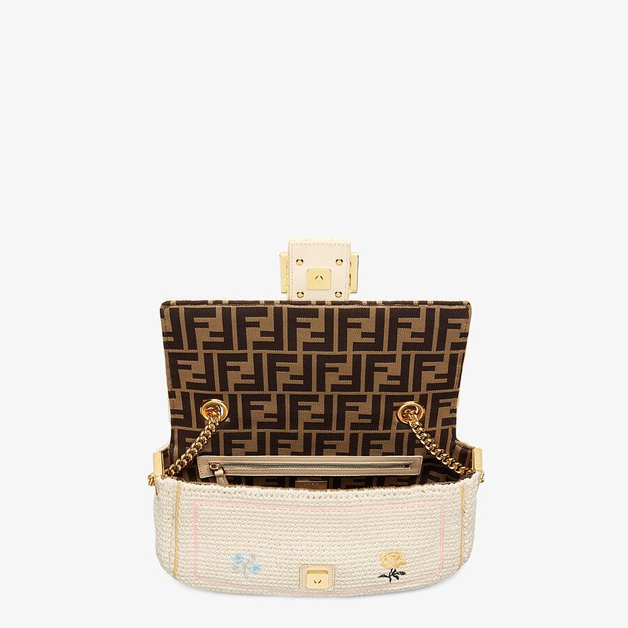 Fendi Embroidered Cotton Bag Fendi