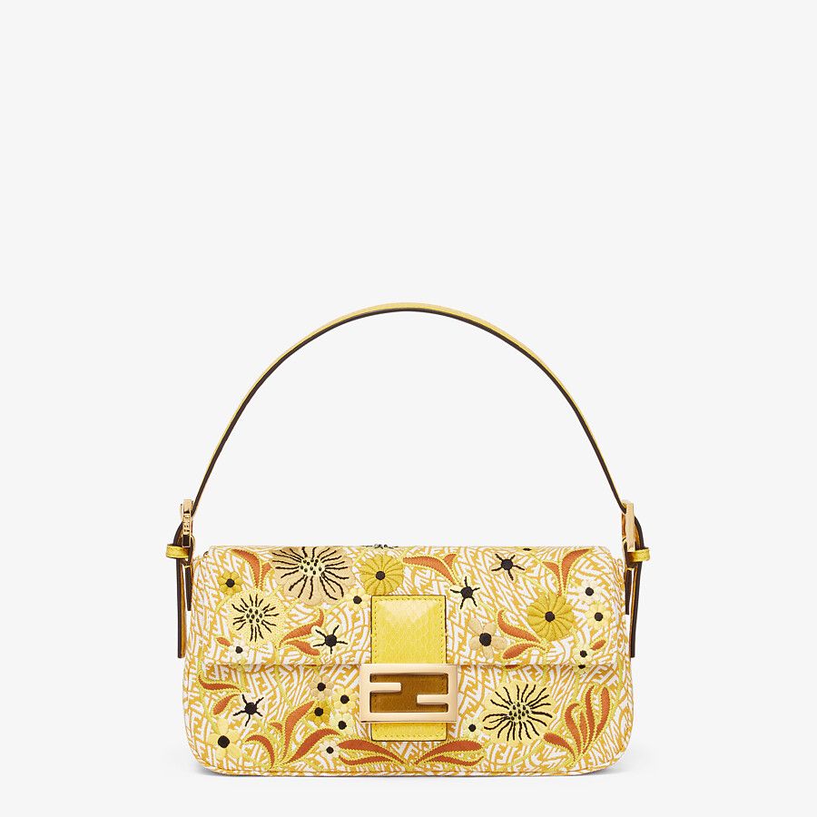 Fendi Ff Vertigo Jacquard Bag With Embroidery Fendi
