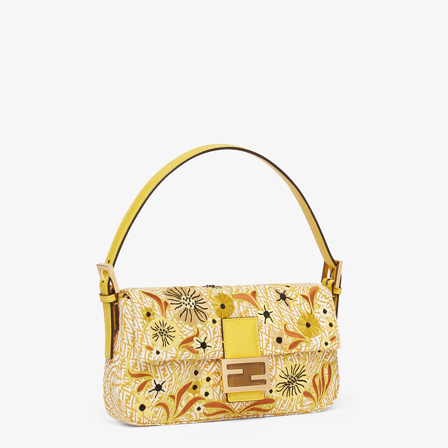 Fendi Ff Vertigo Jacquard Bag With Embroidery Fendi
